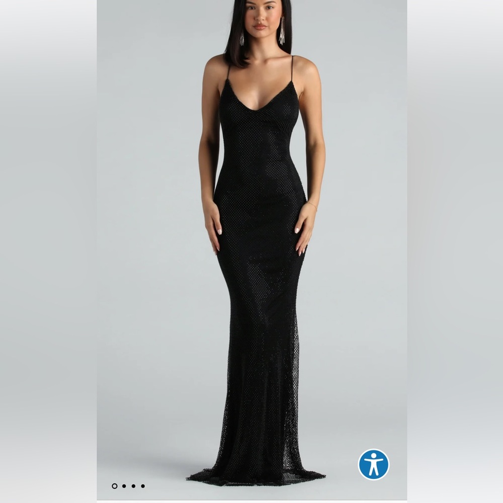 Windsor Izzy formal mesh beaded dress